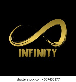 Infinity Symbol. Hand Drawn Logo Concept