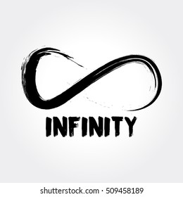 Infinity Symbol. Hand Drawn Logo Concept
