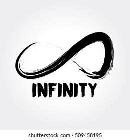 Infinity Symbol. Hand Drawn Logo Concept