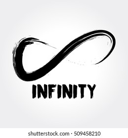 Infinity Symbol. Hand Drawn Logo Concept