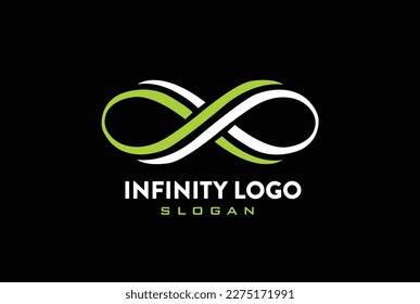 Icono de símbolo infinito o plantilla de logotipo. Ilustración vectorial.