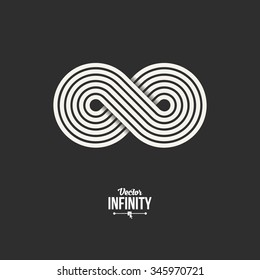 Infinity Symbol Icon or Logo Template. Vector Illustration.
