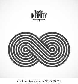 Infinity Symbol Icon or Logo Template. Vector Illustration.