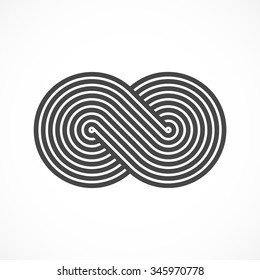 Infinity Symbol Icon or Logo Template. Vector Illustration.