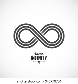 Infinity Symbol Icon or Logo Template. Vector Illustration.