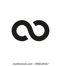 Infinity symbol icon. Usage for logo design, web and mobile elements.