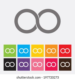 Infinity symbol icon - Vector