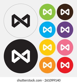 Infinity symbol icon - Vector