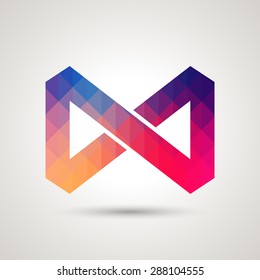 Infinity symbol icon - Vector