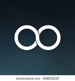 Infinity symbol icon - Vector