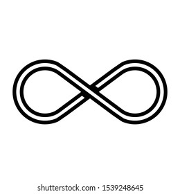 Infinity Symbol Icon Vector Illustration