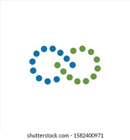 Infinity symbol icon vector illustration 
