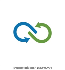 Infinity symbol icon vector illustration 
