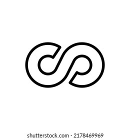 Symbol für Unendlichkeit, Vektorgrafik. Unendlichkeitssymbol