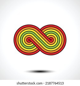 Infinity symbol icon. Vector illustration.