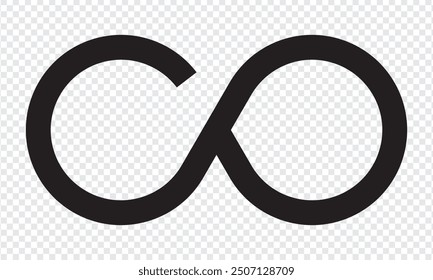 Infinity  symbol icon. vector illustration.
