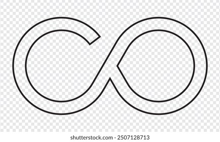 Infinity  symbol icon. vector illustration.