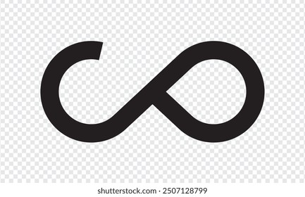 Infinity  symbol icon. vector illustration.