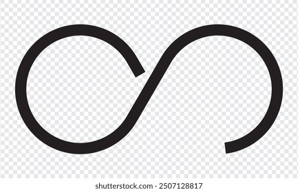 Symbol für Unendlichkeit. Vektorgrafik.