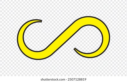 Symbol für Unendlichkeit. Vektorgrafik.