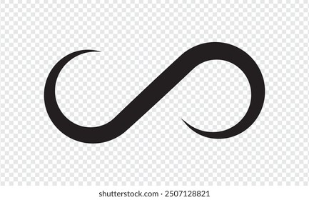 Icono del símbolo del infinito. Ilustración vectorial.