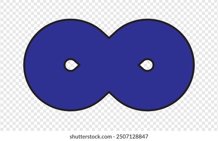 Symbol für Unendlichkeit. Vektorgrafik.
