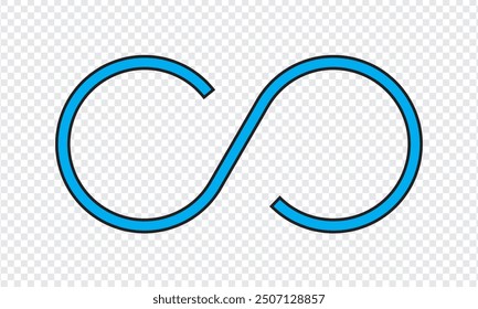 Infinity  symbol icon. vector illustration.