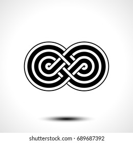 Infinity symbol icon vector illustration
