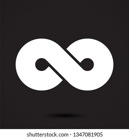 Infinity symbol icon,eternal, limitless, endless, life logo. Vector illustration