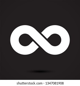 Infinity symbol icon,eternal, limitless, endless, life logo. Vector illustration