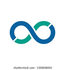 Infinity Symbol Icons logo Template for technology business health company with modern high end look