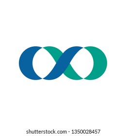 Infinity Symbol Icons logo Template for technology business health company with modern high end look