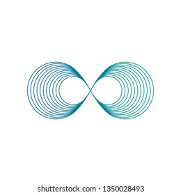 Infinity Symbol Icons logo Template for technology business health company with modern high end look