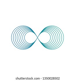 Infinity Symbol Icons logo Template for technology business health company with modern high end look