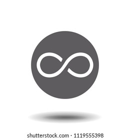 Infinity symbol icons vector illustration. Unlimited, limitless symbol, sign.