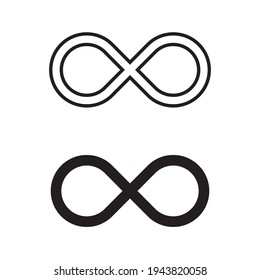 Infinity symbol icons vector illustration. Unlimited, limitless symbol, sign. Infinity icon