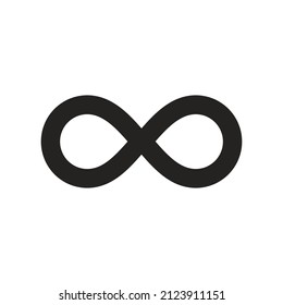 Infinity Symbol Illustration, Occupational Safety And Health. Glyph Icon, Solid