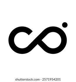 infinity symbol incorporating the letters "CO," representing endless possibilities and continuous growth. The minimalist design and bold lines convey strength, innovation, and forward movement.