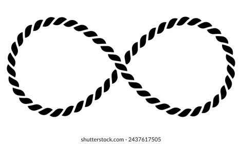 Símbolo de infinito aislado sobre fondo blanco