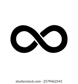  infinity symbol isolated on white background