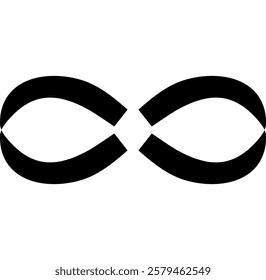  infinity symbol isolated on white background