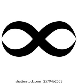  infinity symbol isolated on white background