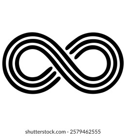  infinity symbol isolated on white background