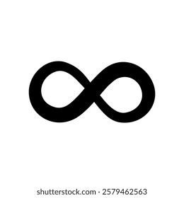  infinity symbol isolated on white background