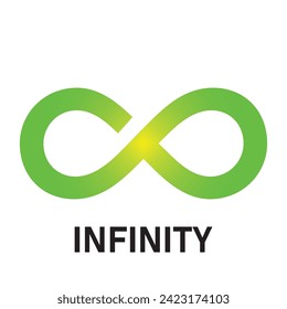 Infinity symbol. lemniscate icon vector, solid logo illustration, colorful pictogram isolated on white. Vector illustration. EPS file 180.
