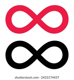 Infinity symbol. lemniscate icon vector, solid logo illustration, colorful pictogram isolated on white. Vector illustration. EPS file 167.