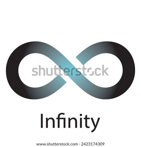 Infinity symbol. lemniscate icon vector, solid logo illustration, colorful pictogram isolated on white. Vector illustration. EPS file 175.