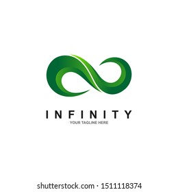 Infinity symbol limitless logo design vector template