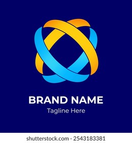 Plantilla ilimitada del Vector del diseño del logotipo del símbolo del infinito, buena para la empresa de la tecnología