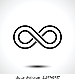 Infinity symbol line icon,eternal, limitless, endless, life logo. Vector illustration 